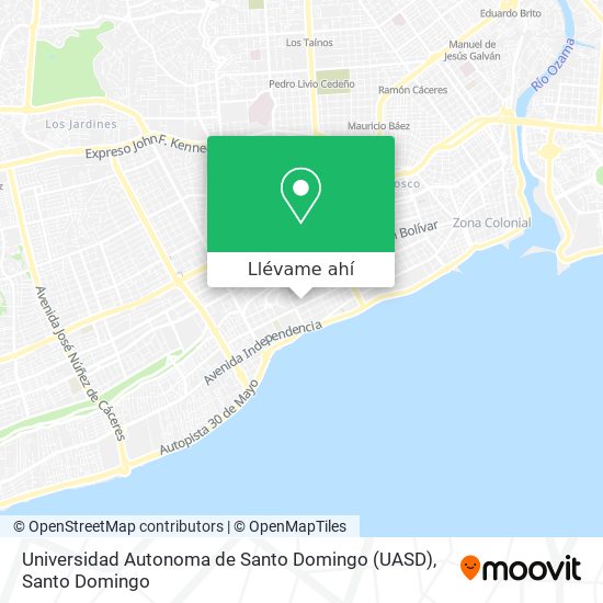 Mapa de Universidad Autonoma de Santo Domingo (UASD)