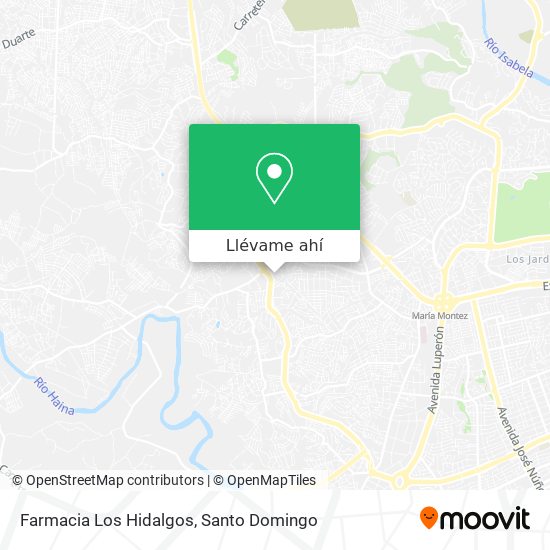 Mapa de Farmacia Los Hidalgos