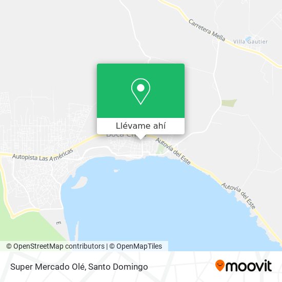 Mapa de Super Mercado Olé