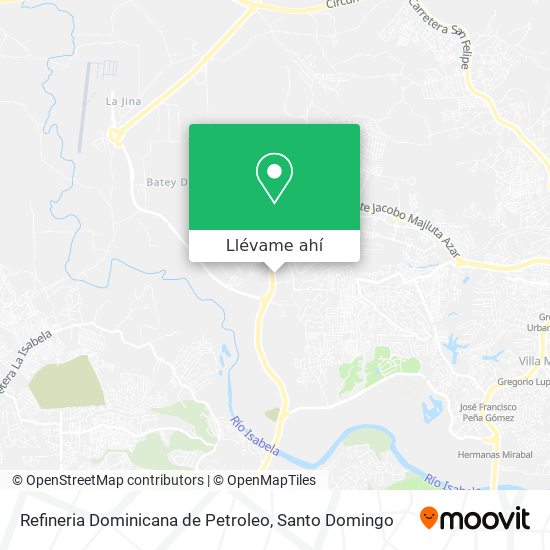 Mapa de Refineria Dominicana de Petroleo