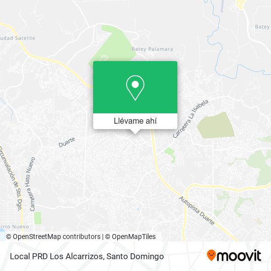Mapa de Local PRD Los Alcarrizos