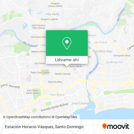 Mapa de Estación Horacio Vásquez