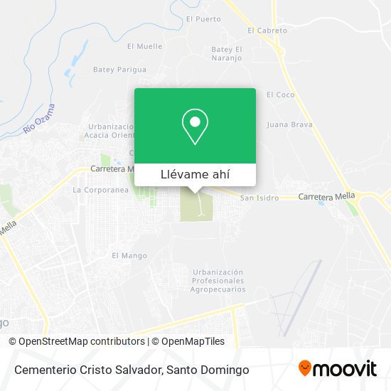 Mapa de Cementerio Cristo Salvador