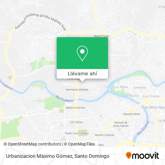 Mapa de Urbanizacion Máximo Gómez