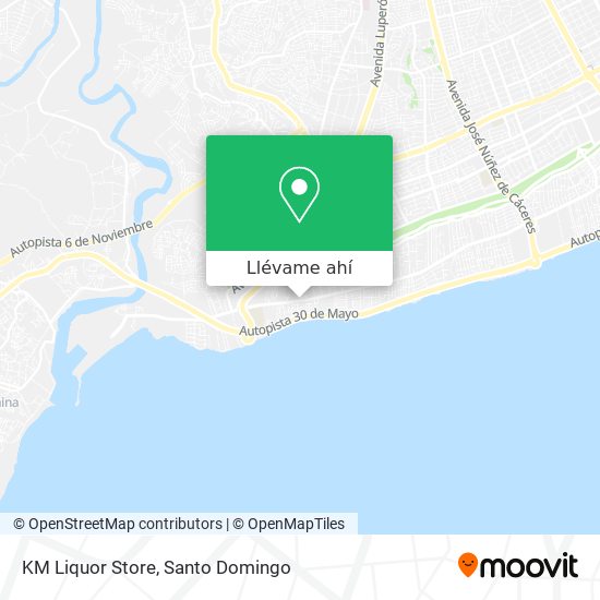 Mapa de KM Liquor Store
