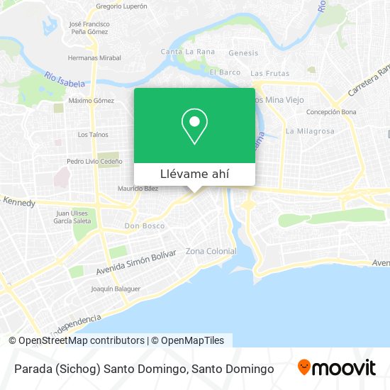 Mapa de Parada (Sichog) Santo Domingo