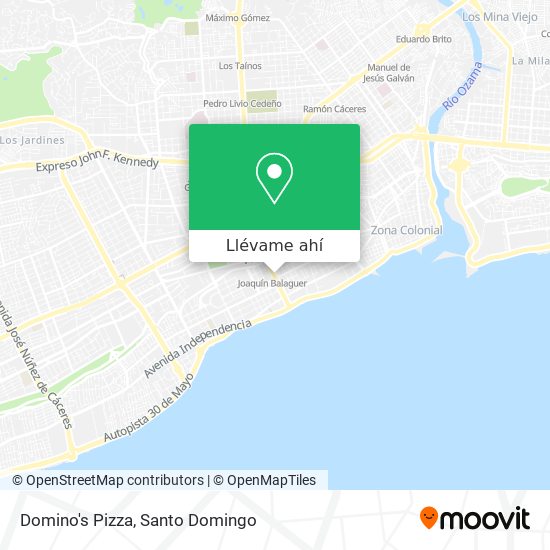 Mapa de Domino's Pizza