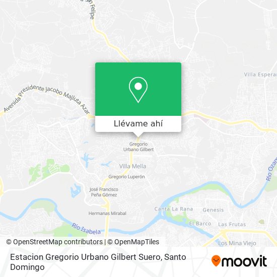 Mapa de Estacion Gregorio Urbano Gilbert Suero