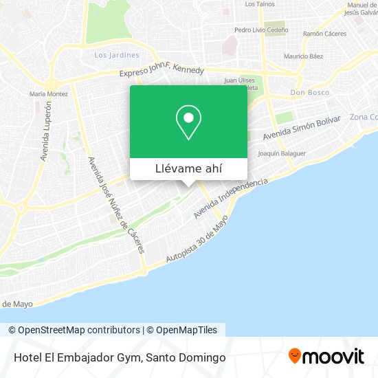 Mapa de Hotel El Embajador Gym