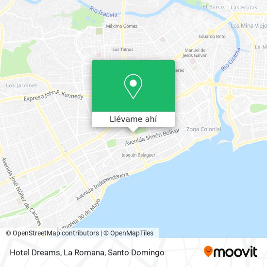 Mapa de Hotel Dreams, La Romana