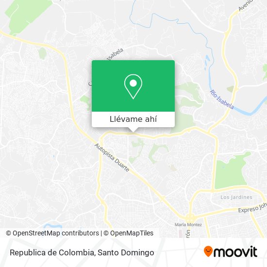 Mapa de Republica de Colombia