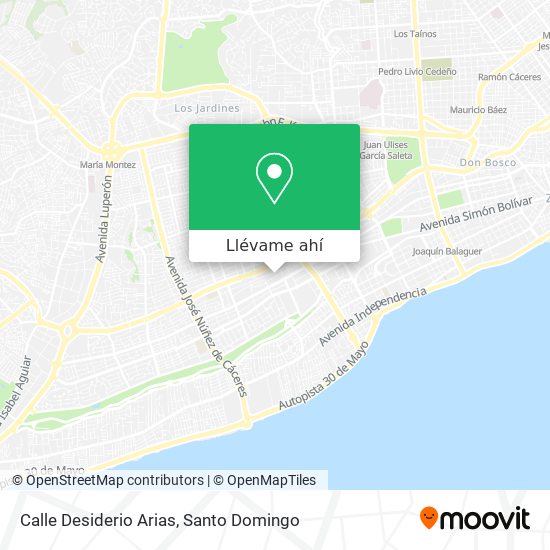 Mapa de Calle Desiderio Arias