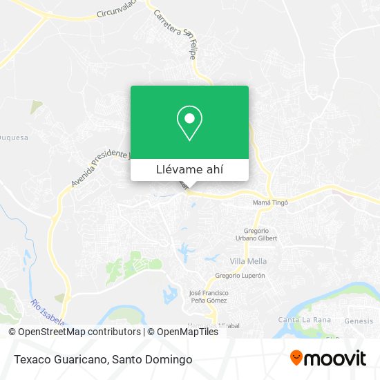 Mapa de Texaco Guaricano