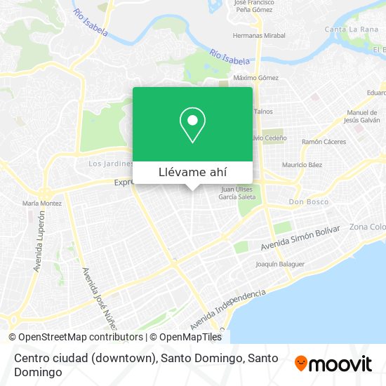 Mapa de Centro ciudad (downtown), Santo Domingo