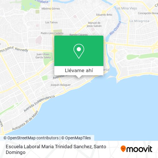 Mapa de Escuela Laboral Maria Trinidad Sanchez