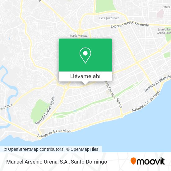 Mapa de Manuel Arsenio Urena, S.A.