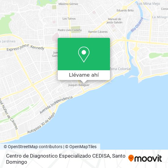 Mapa de Centro de Diagnostico Especializado CEDISA