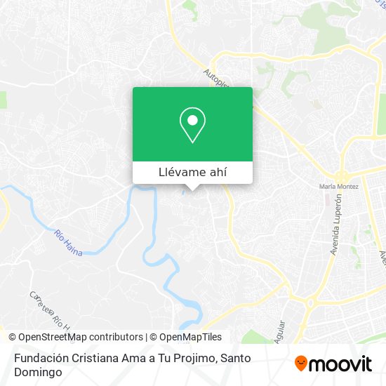 Mapa de Fundación Cristiana Ama a Tu Projimo
