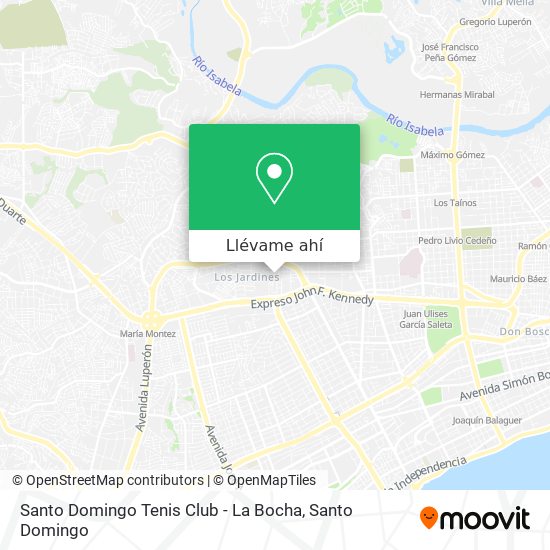 Mapa de Santo Domingo Tenis Club - La Bocha