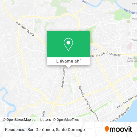 ¿cómo Llegar A Residencial San Gerónimo En Santo Domingo En Autobús O Metro 