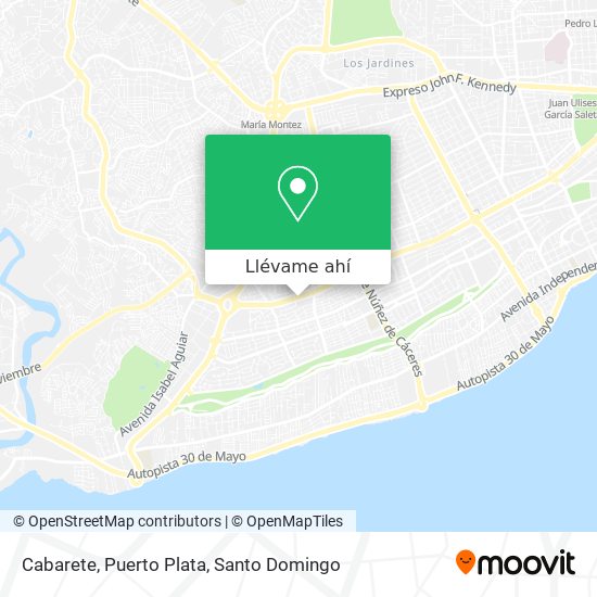 Mapa de Cabarete, Puerto Plata