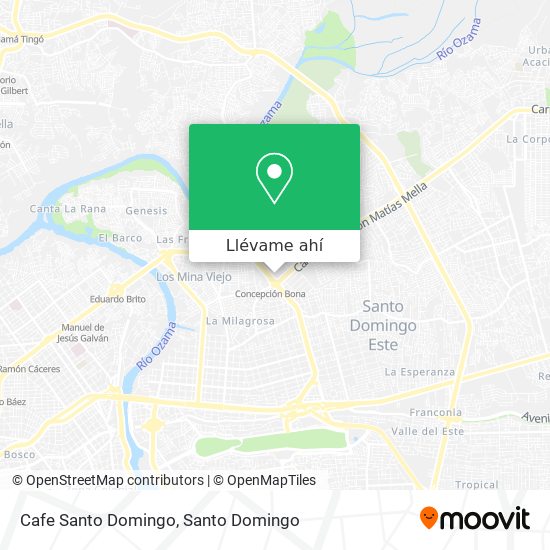 Mapa de Cafe Santo Domingo