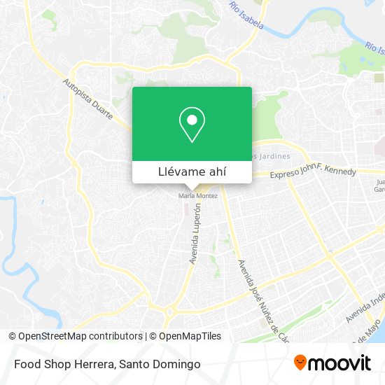 Mapa de Food Shop Herrera