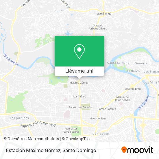 Mapa de Estación Máximo Gómez