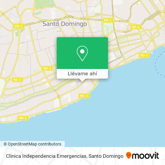 Mapa de Clinica Independencia Emergencias
