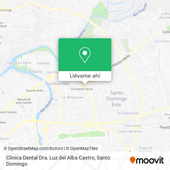Mapa de Clinica Dental Dra. Luz del Alba Castro