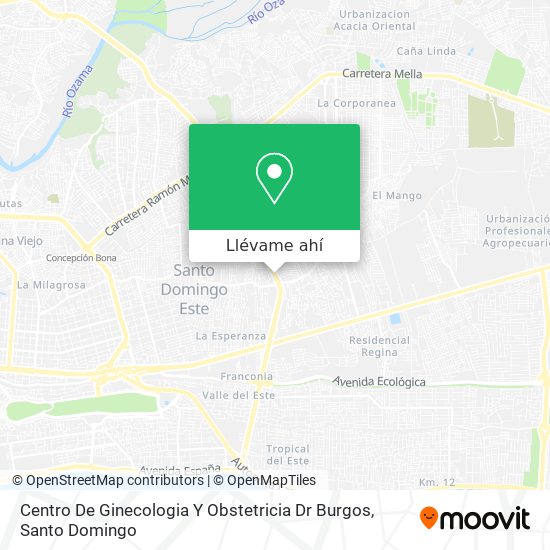 Mapa de Centro De Ginecologia Y Obstetricia Dr Burgos