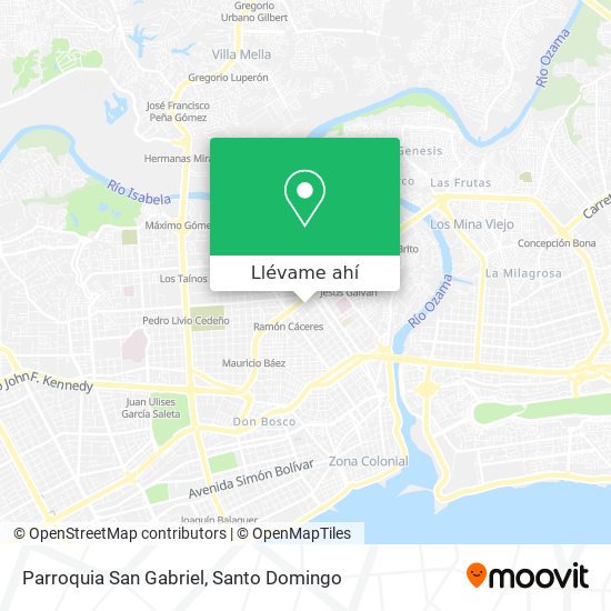 Mapa de Parroquia San Gabriel