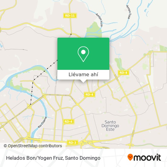 Mapa de Helados Bon/Yogen Fruz