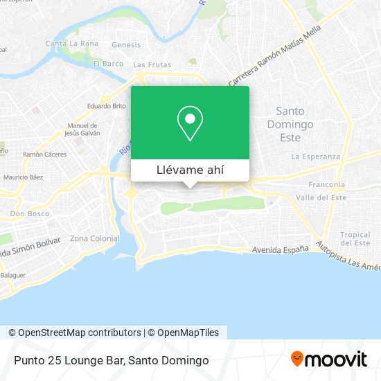 Mapa de Punto 25 Lounge Bar