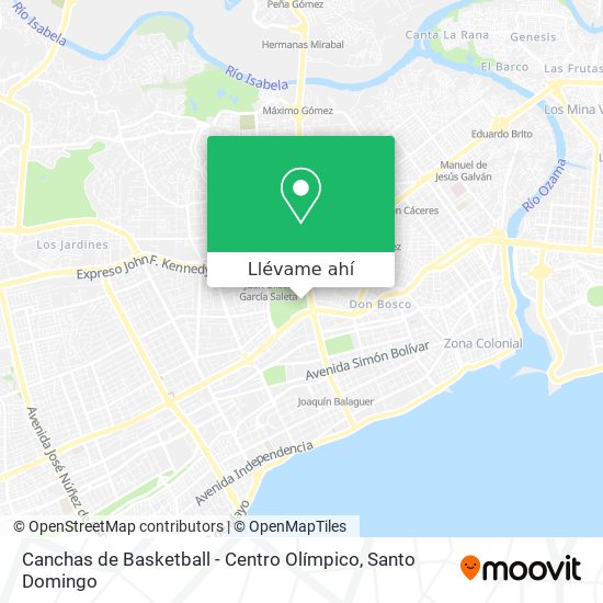 Mapa de Canchas de Basketball - Centro Olímpico