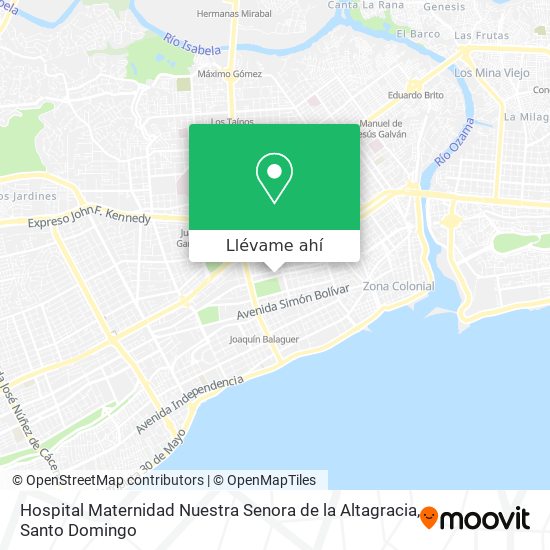 Mapa de Hospital Maternidad Nuestra Senora de la Altagracia
