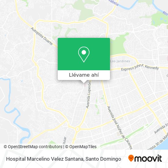 Mapa de Hospital Marcelino Velez Santana