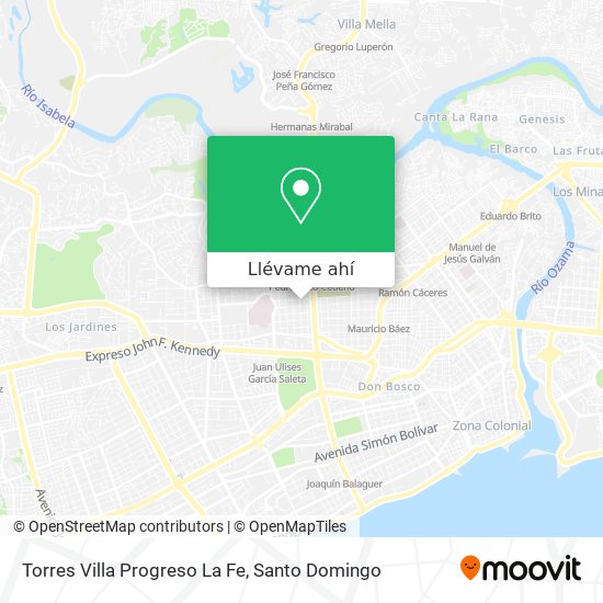 Mapa de Torres Villa Progreso La Fe