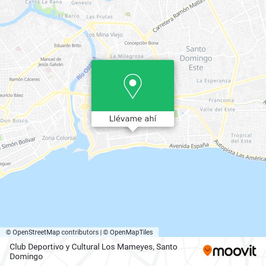 Mapa de Club Deportivo y Cultural Los Mameyes