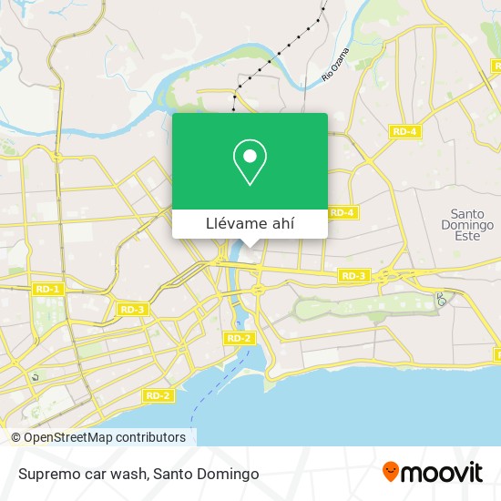 Mapa de Supremo car wash