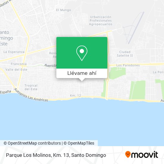 Mapa de Parque Los Molinos, Km. 13