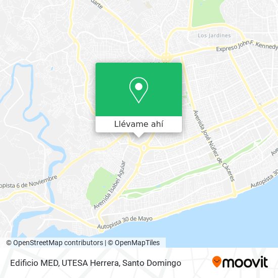 Mapa de Edificio MED, UTESA Herrera