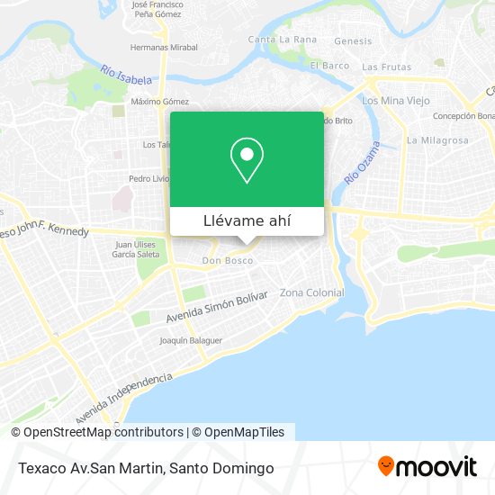Mapa de Texaco Av.San Martin