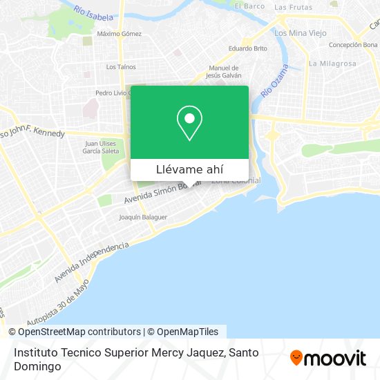 Mapa de Instituto Tecnico Superior Mercy Jaquez