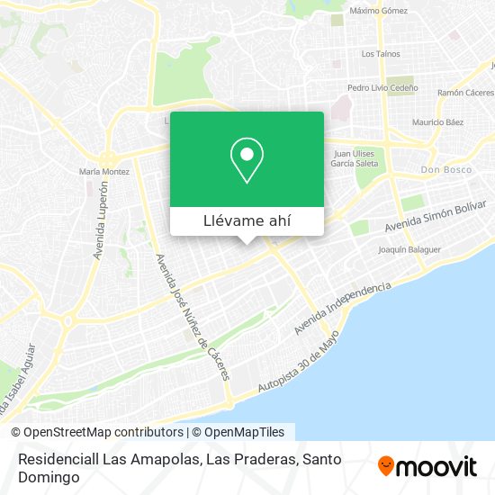 Mapa de Residenciall Las Amapolas, Las Praderas