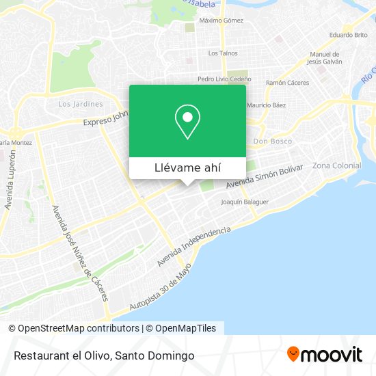 Mapa de Restaurant el Olivo