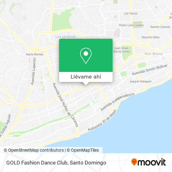 Mapa de GOLD Fashion Dance Club