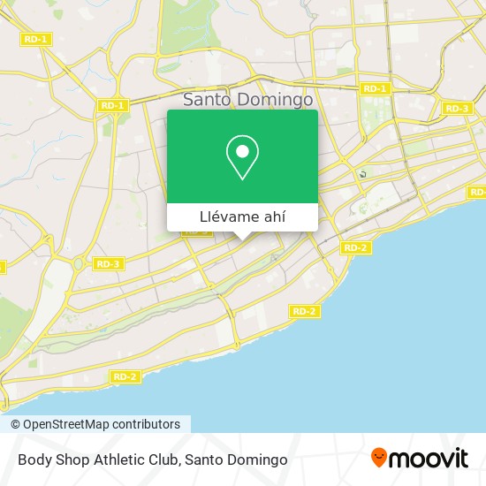 Mapa de Body Shop Athletic Club