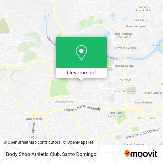 Mapa de Body Shop Athletic Club