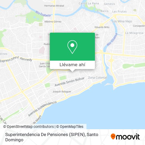 Mapa de Superintendencia De Pensiones (SIPEN)